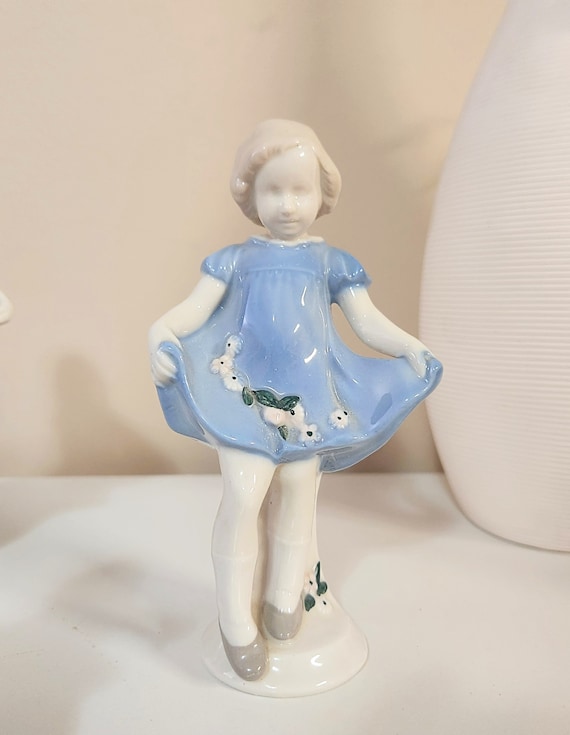 Carl Scheidig Porcelain Figurines - Set of 6 - Blue and