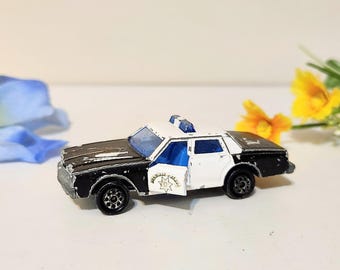 Voiture Miniature Majorette Chevrolet Impala Police - Vintage, échelle 1:64, Occasion