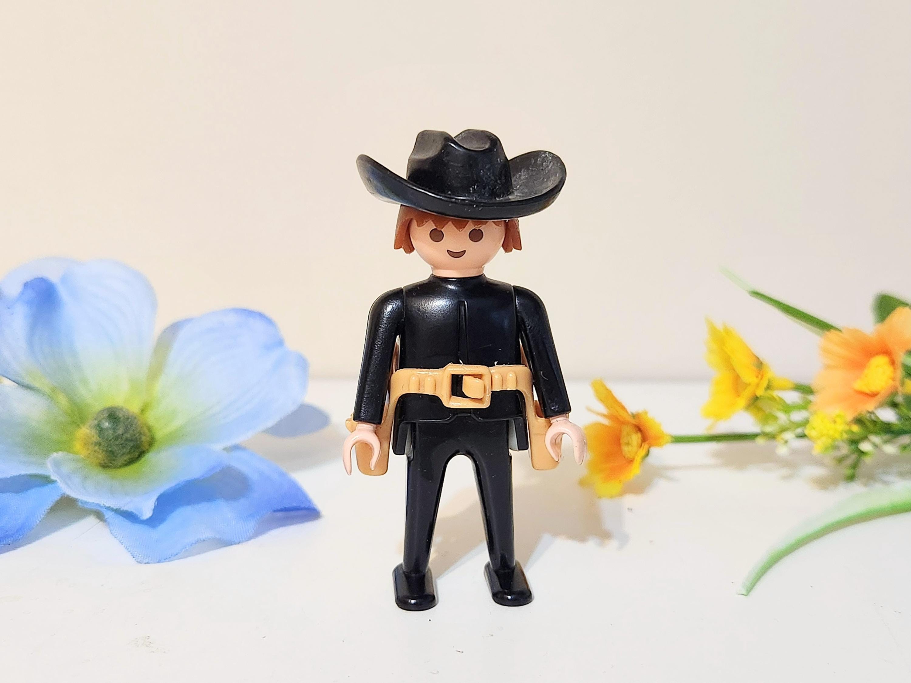 2 Chapeaux De Cowboy Playmobil Western Marron - Bon état, Neufs, Pour Compléter Tes Figurines Playmobil