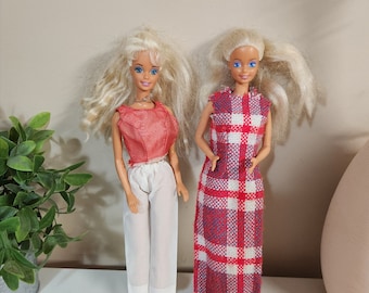 Lotto di bambole Barbie vintage set di anni '70, '80