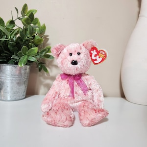 Ty Beanie Baby “Smitten” the Adorable Pink Bear Plush (8.5 inch)