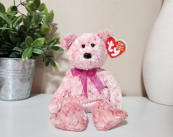 Ty Beanie Baby “Smitten” the Adorable Pink Bear Plush (8.5 inch)