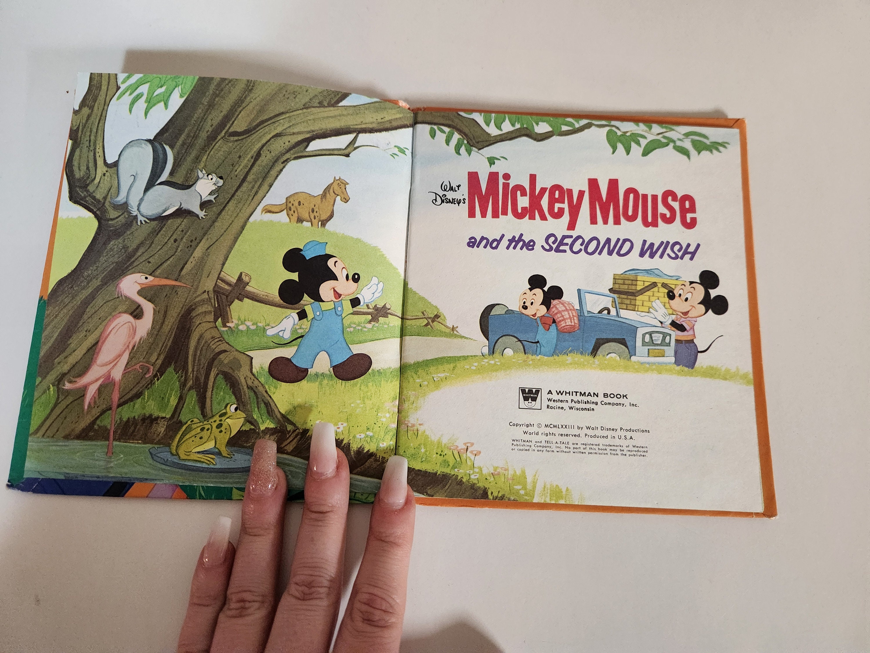 ヴィンテージ ウォルト ディズニー ミッキーマウスと2番目の願いの本