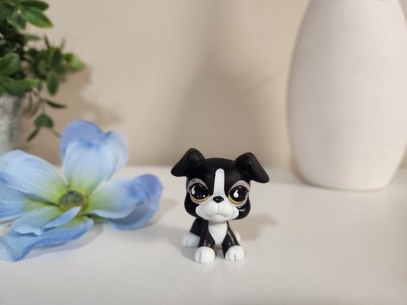 Buy Littlest Pet Shop 826 Boxer Dog Black and White Authentic LPS Online in India Etsy