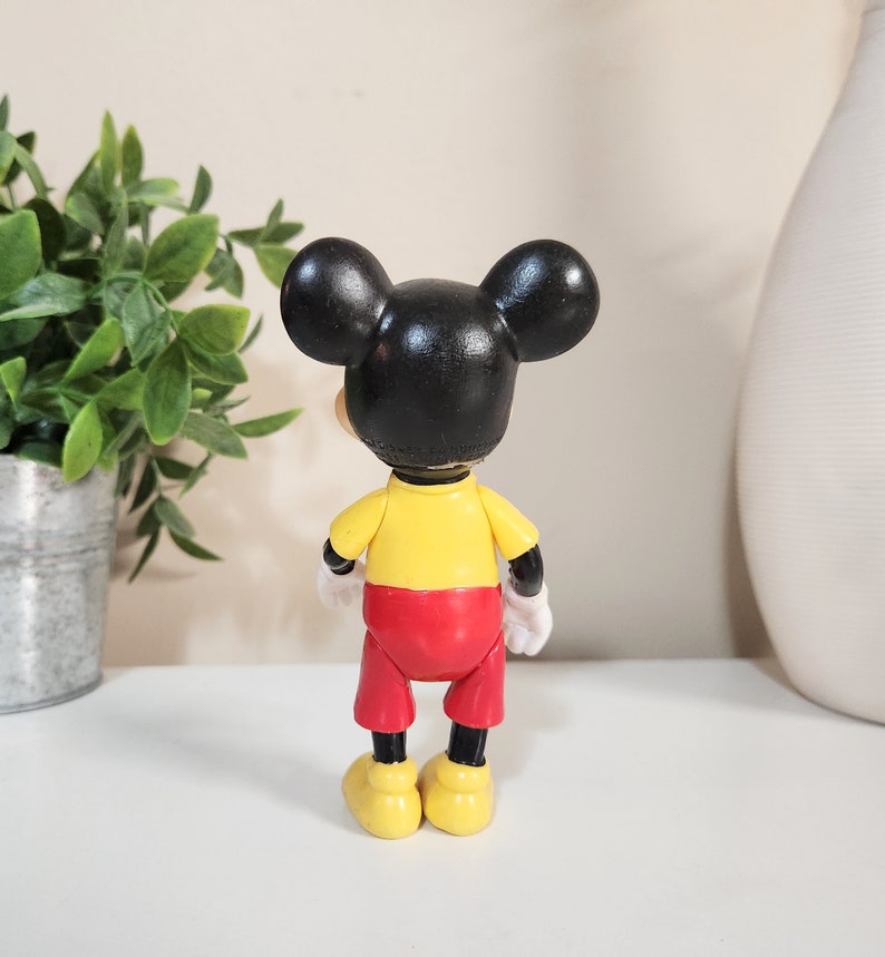 VINTAGE Mickey Mouse Plastic Toy Figure Made in Hong Kong