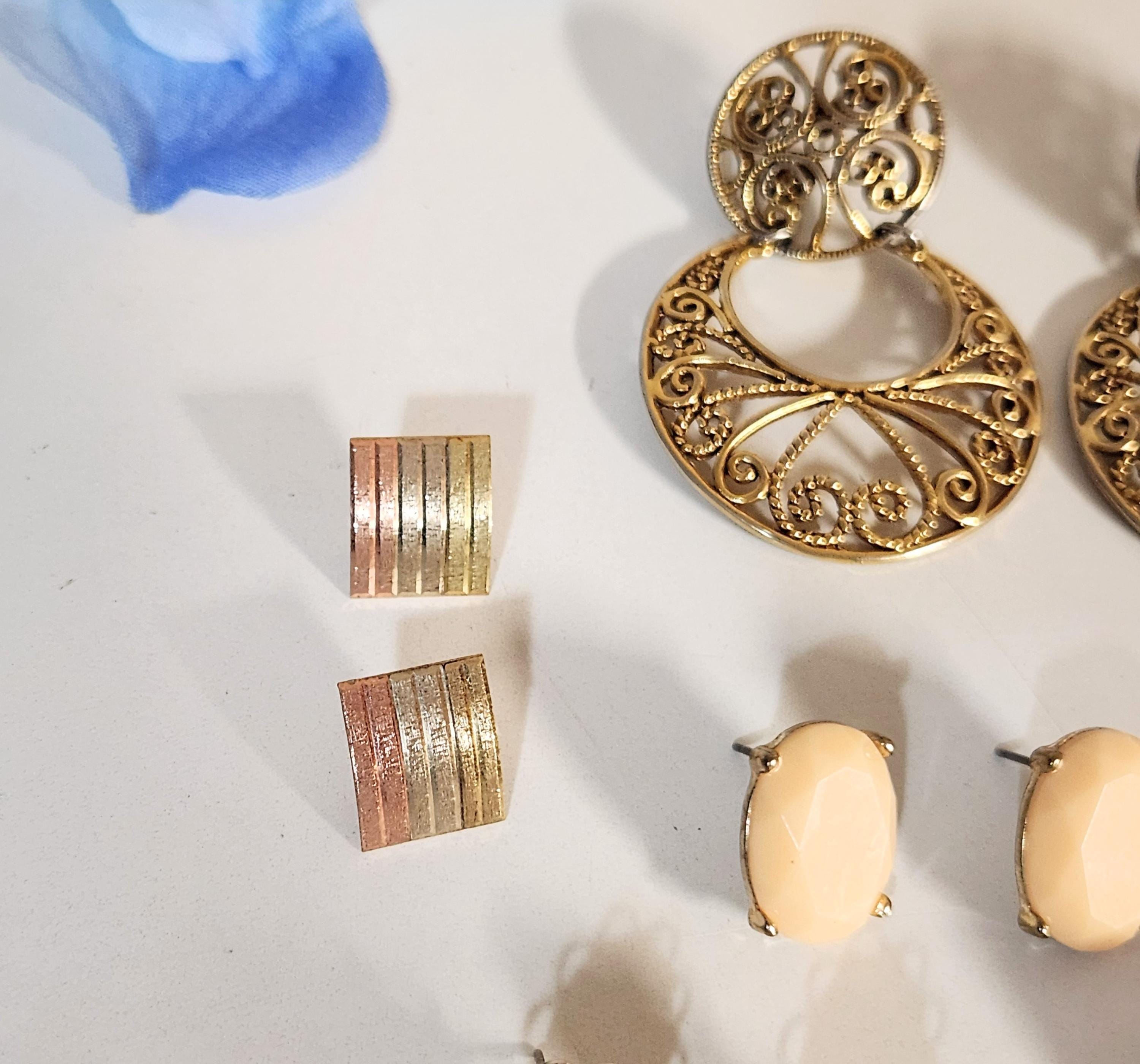 Orecchini a Perno Personalizzati all'Ingrosso, Gioielli di Moda Placcati Oro 18K