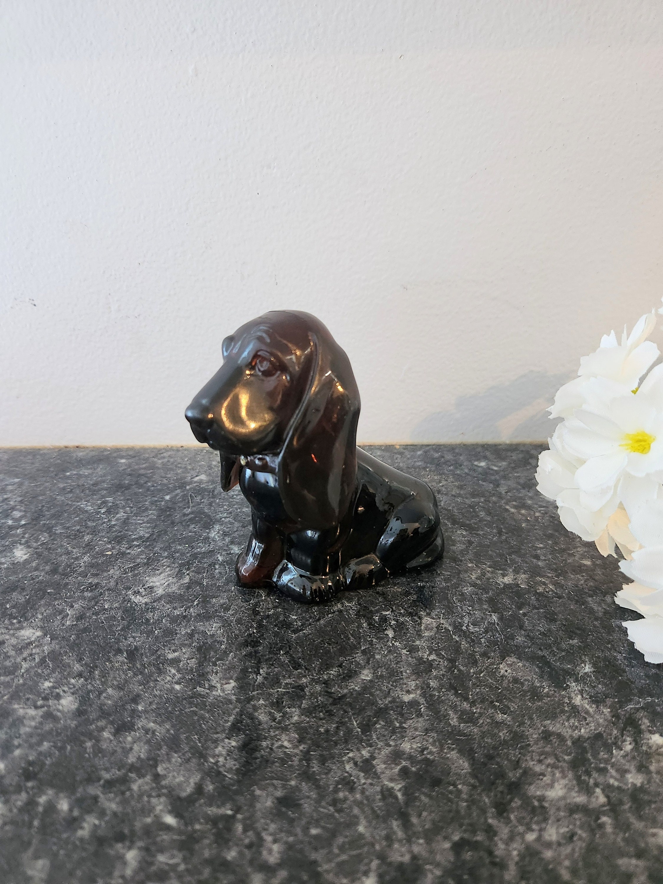 Quirky Avon Bassett Hound Dog Bottle FULL | Vintage Perfume