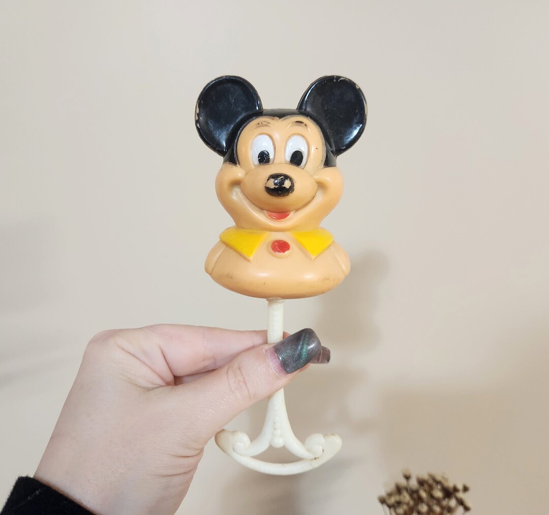 Vintage Mickey Mouse Baby Rattle Toy Made in Hong Kong - Etsy