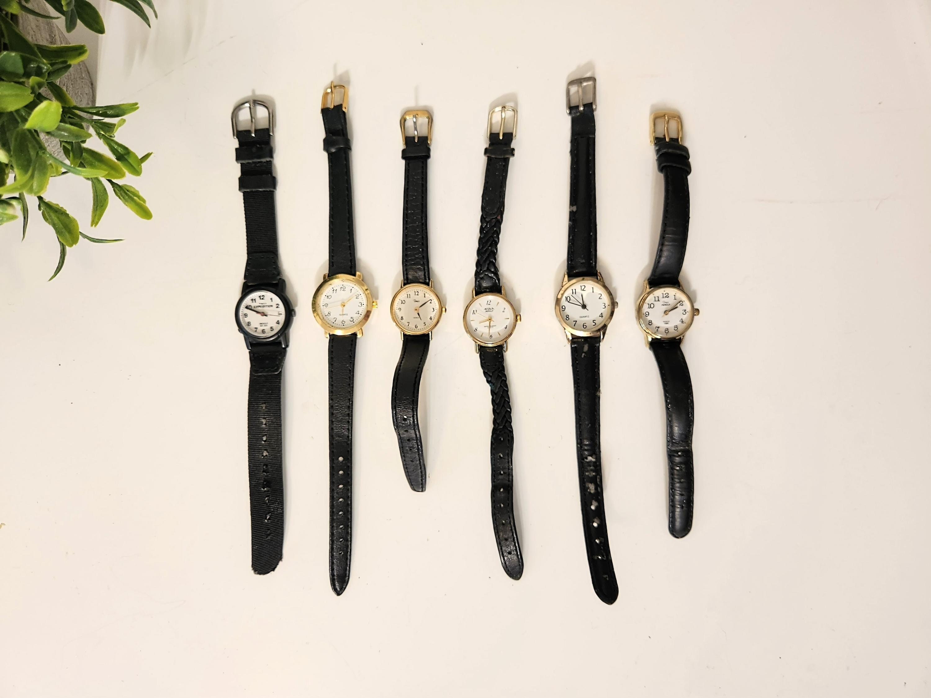 Vintage Ladies Leather Watch Set of 6, Sold Individually  display picture 2