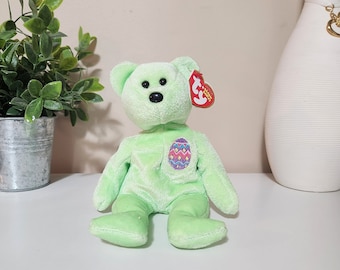 Ty Beanie Baby 'Eggs 2007' el Oso de Pascua (8 pulgadas) *Raro*