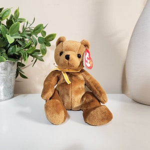 Ty Beanie Baby “Sherwood” the Bear (7 inch) Vintage 1990s 2000s Beanie Babies