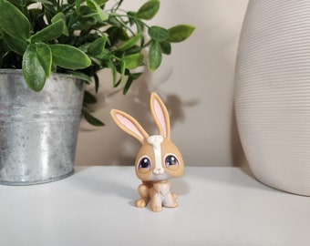 Figurine Littlest PetShop Lapin #211 Avec Fleur - Jouet D'occasion