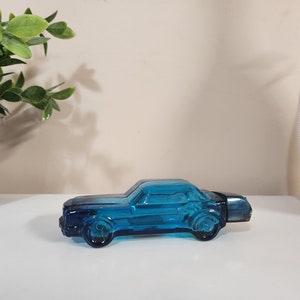 Avon &#39;64 Mustang After Shave Bottle,Blue Collectible Glass Avon Car Bottle,Vintage Avon 1964 Mustang, Vintage 1970s Avon Bottle