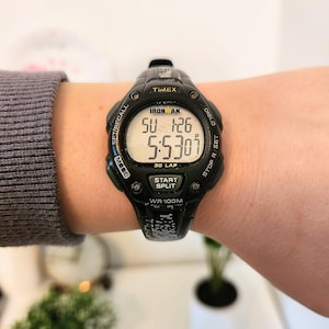 Men's Timex Ironman Triathlon Digital Indiglo Watch 30 Lap Water