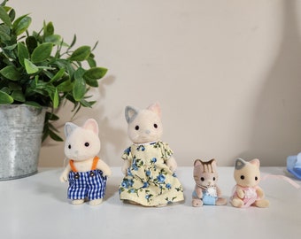 ヴィンテージ猫のファミリーフィギュア4体セット ヴィンテージ猫のファミリーフィギュア4体セット ペルシャネコ