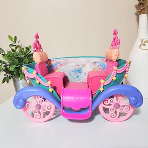 2009 Mattel Barbie-Puppenkutsche / Pferdekutsche für Prinzessinnen