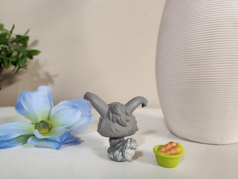 Littlest Pet Shop Angora Bunny #993 Gray W Blue Eyes | Authentic LPS ...
