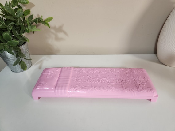 Item de reposição para cama Barbie rosa com padrão de flores