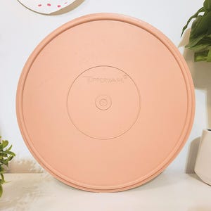 Tupperware Fix-N-Mix Pink Large Bowl #274-9 w/ Lid Vintage Tupperware Container Pink Lid - Baking/Cooking Mixing Bowl