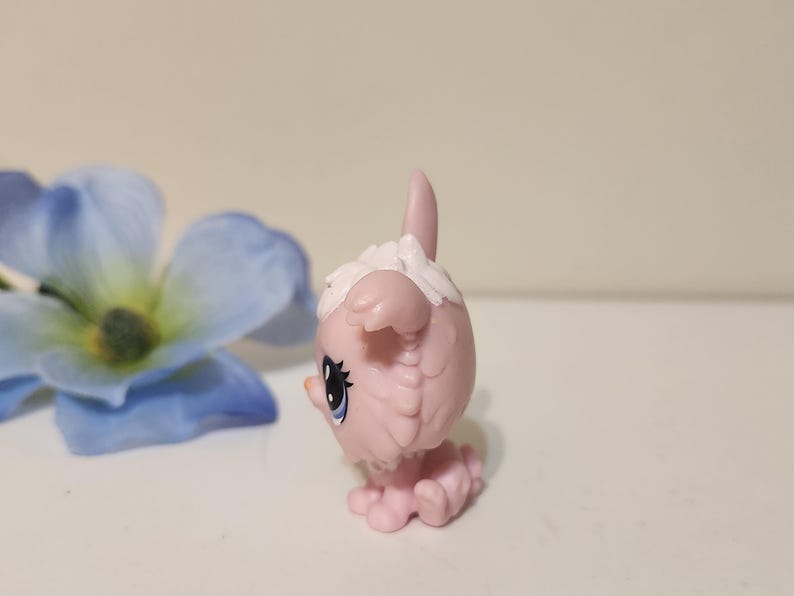 Littlest Pet Shop Angora Rabbit Pink Bunny White Hair Authentic ...