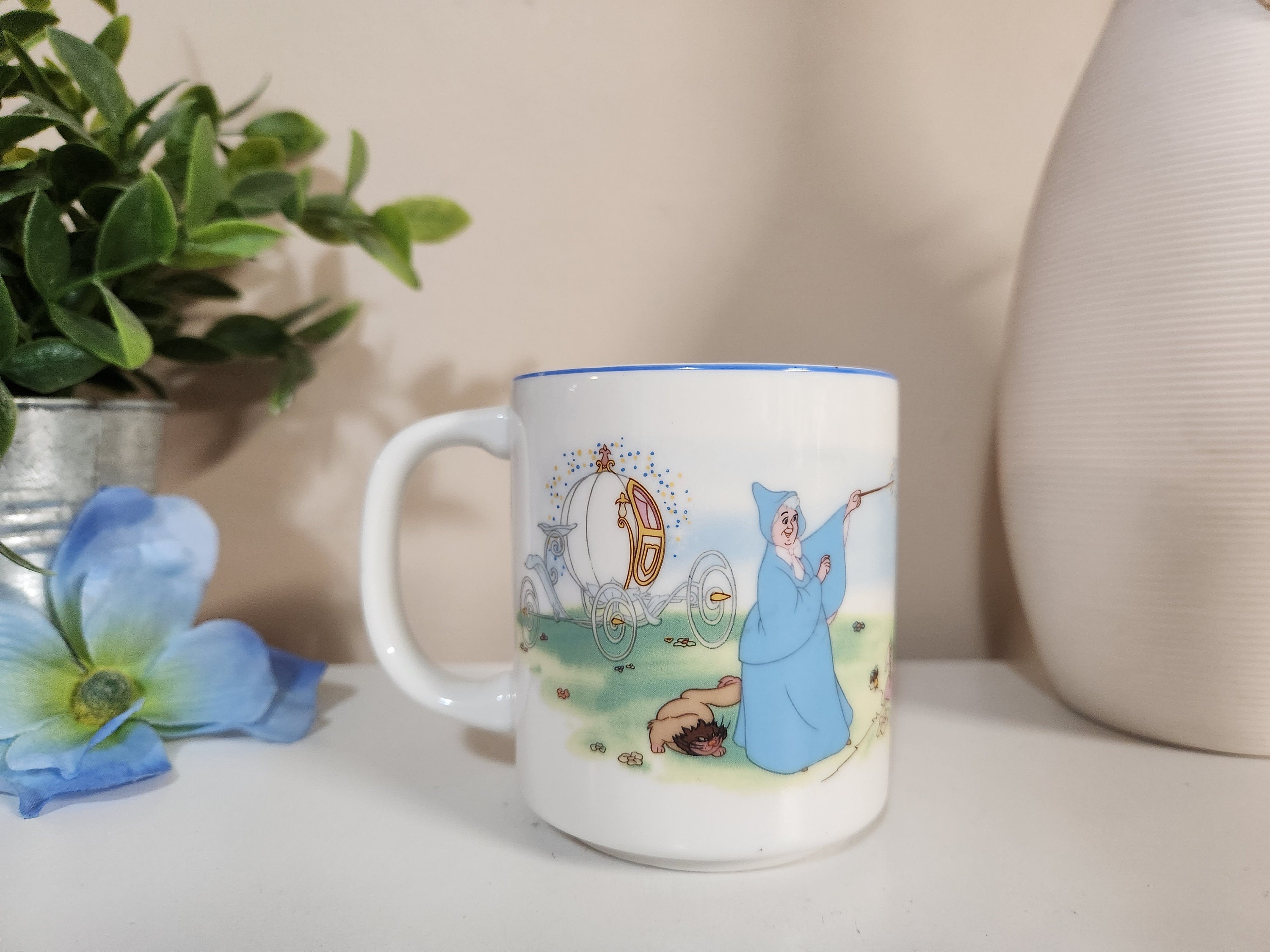 Vintage Walt Disney Disneyland Mug Set of 4 Made in Japan