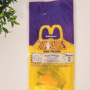 1992 Dino-Motion Dinosaurs Fran Sinclair New in Packaging/Sealed Bag- McDonald&#39;s Happy Meal Collectible 90s Kids Toy Figure
