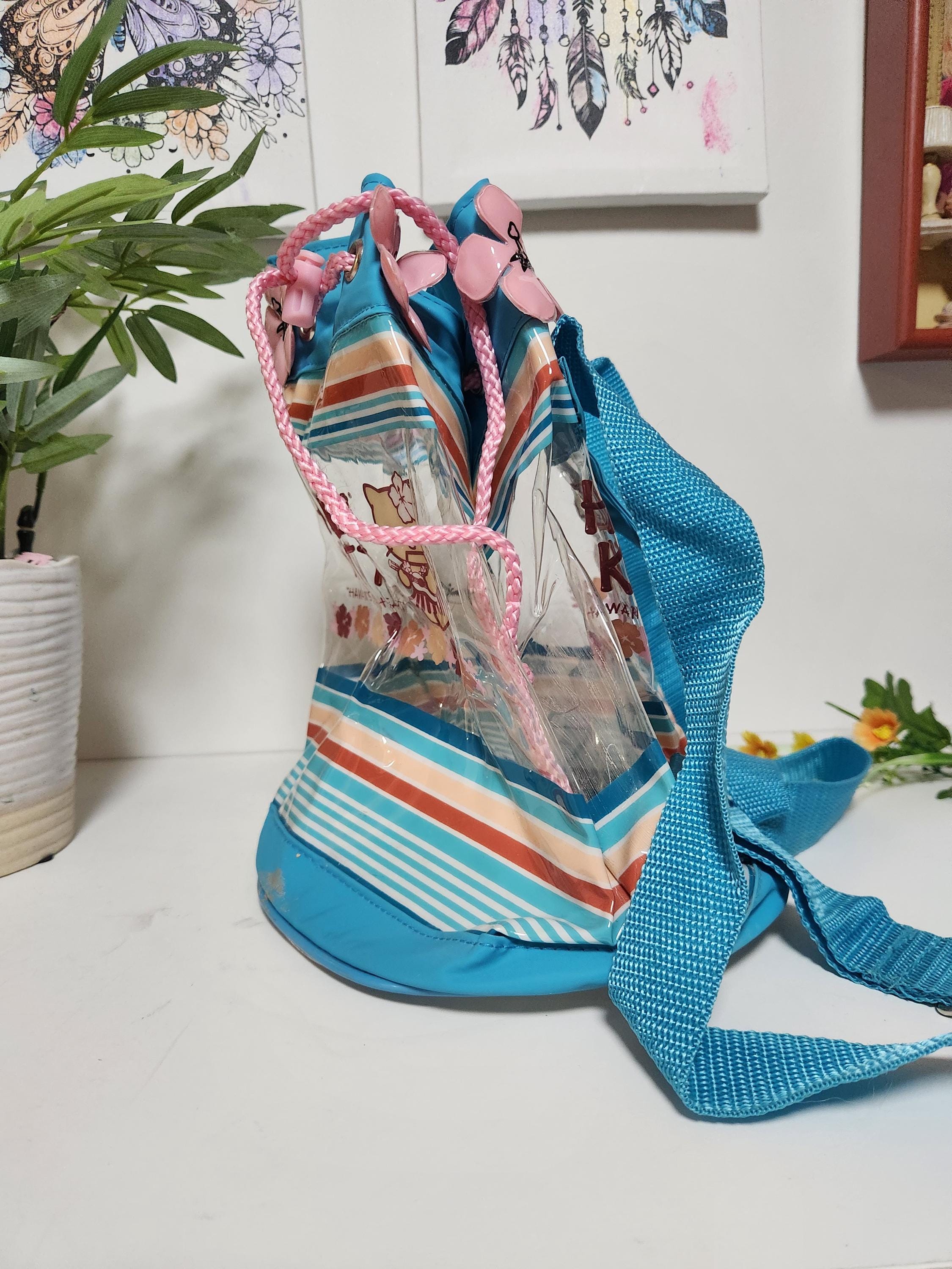 Rare Vintage Hello Kitty Backpack Clear See-through Beach  display picture 1