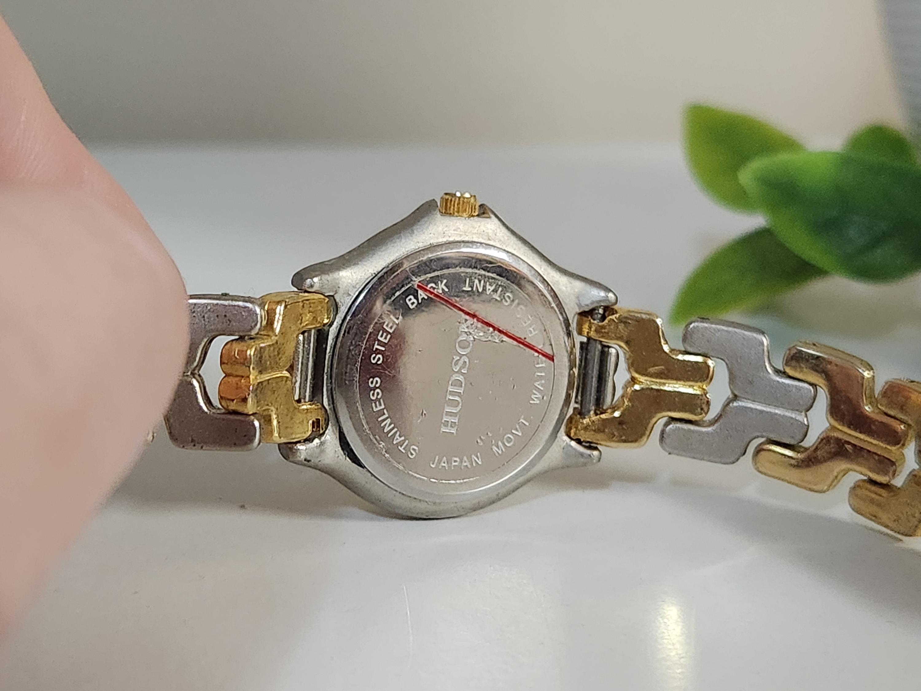Hudson Ladies Watch Gold/silver Two-tone Vintage Diver Style