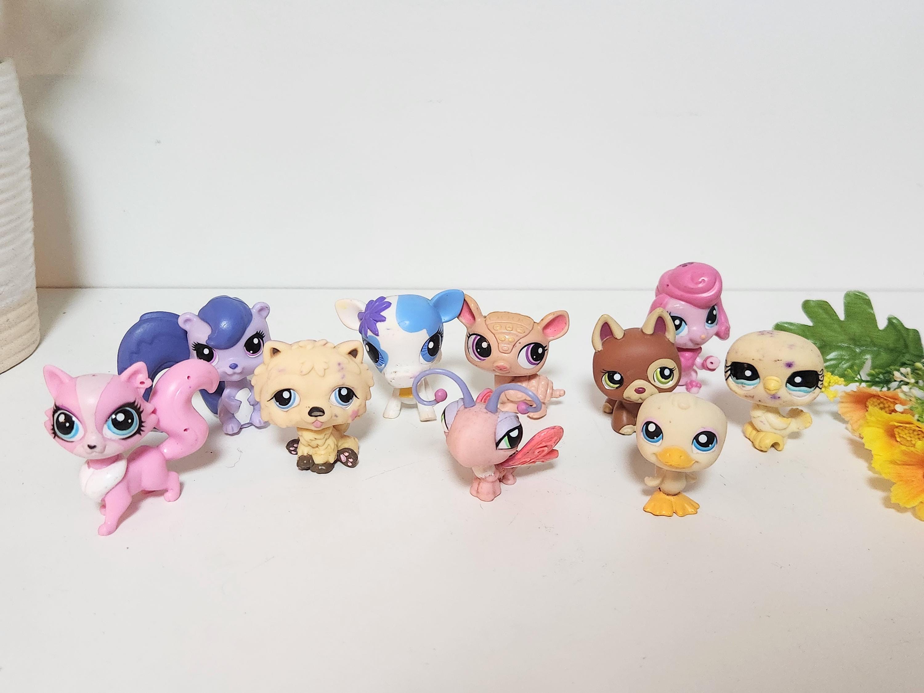 Figurine Littlest Pet Shop Singe 3677 – Customisée Paillettes, Occasion, Hasbro