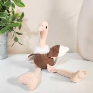 Stretchy the Ostrich - Vintage Teenie Beanie Babies McDonald Collectible Toy 1993 collection, Beanie Babies, Stuffed Bird Toy, Vintage Toy