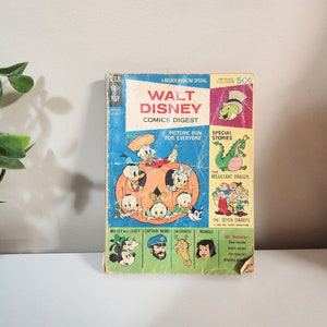 Gold Key Walt Disney Comics Digest #43 October 1973 92301-810 Vintage Donald Duck Mickey Goofy Comic Book