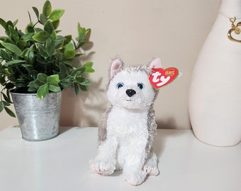 Ty Beanie Baby 'Juneau' el perro husky (6 pulgadas)