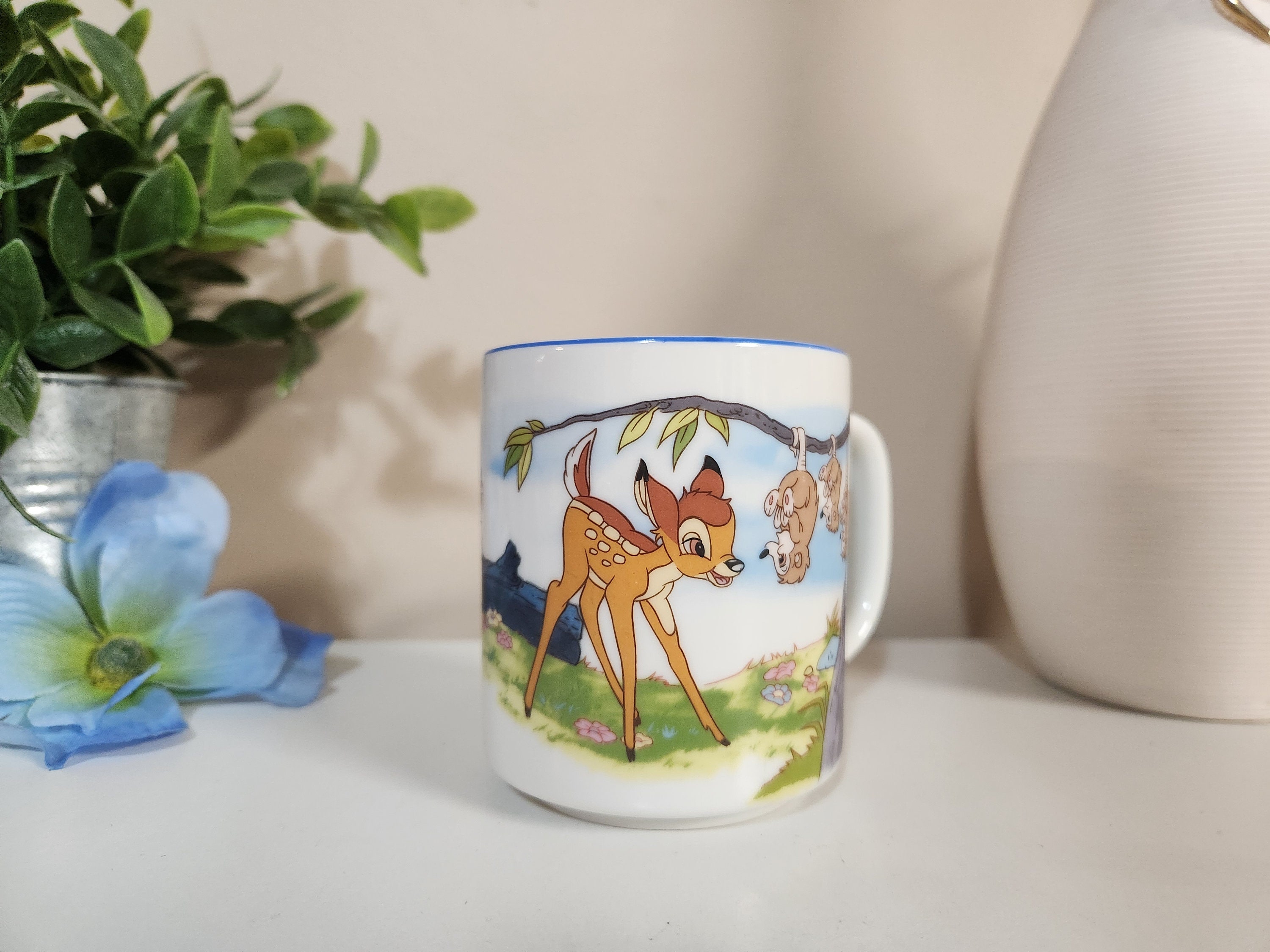 Vintage Walt Disney Disneyland Mug Set of 4 Made in Japan