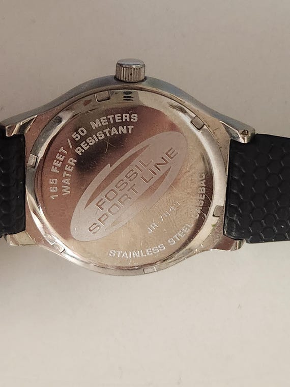ヨ*ル様 Fossil big tic sports line jr-7848 Vintage FOSSIL JR-7843 Sport Line Big Tic Quartz Wrist Watch