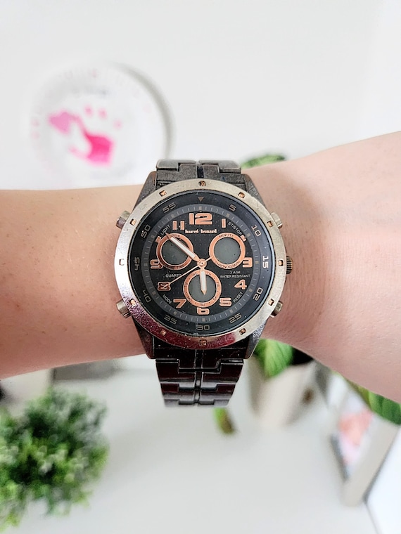 Montre-bracelet chronographe Harve Benard pour homme avec bracelet