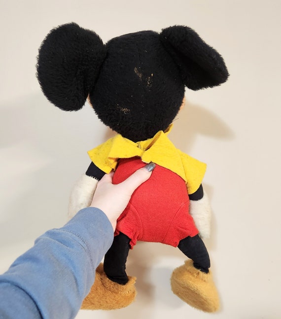 ヴィンテージ ミッキーマウス ぬいぐるみ / イエロートップ レッド