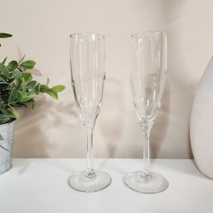 Crystal Champagne Flutes Set of 2