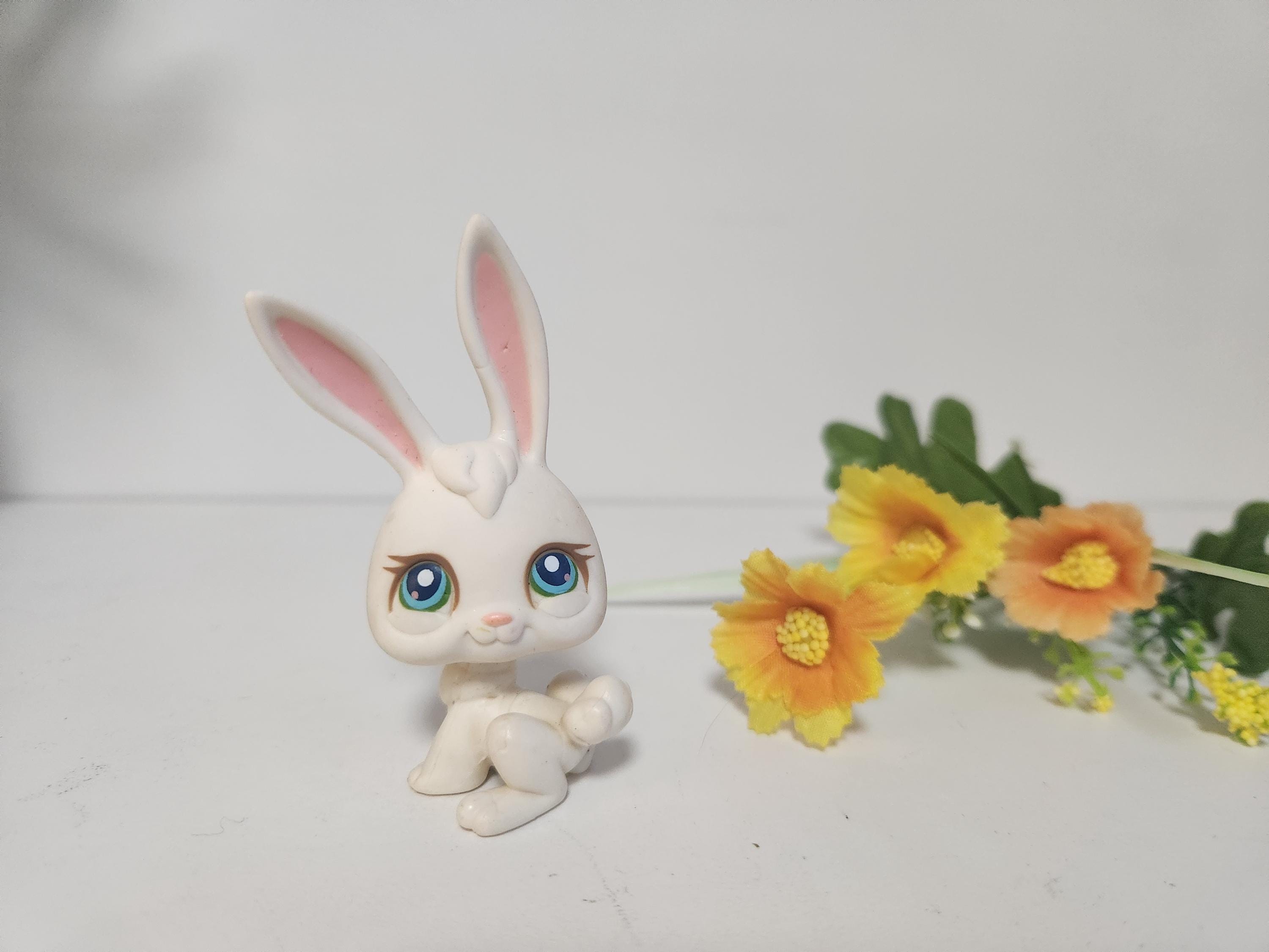 リトルペットショップ #3 ウサギ（白・青目） - 本物のヴィンテージ