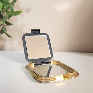 Espejo compacto vintage - Accesorios de maquillaje para bolso