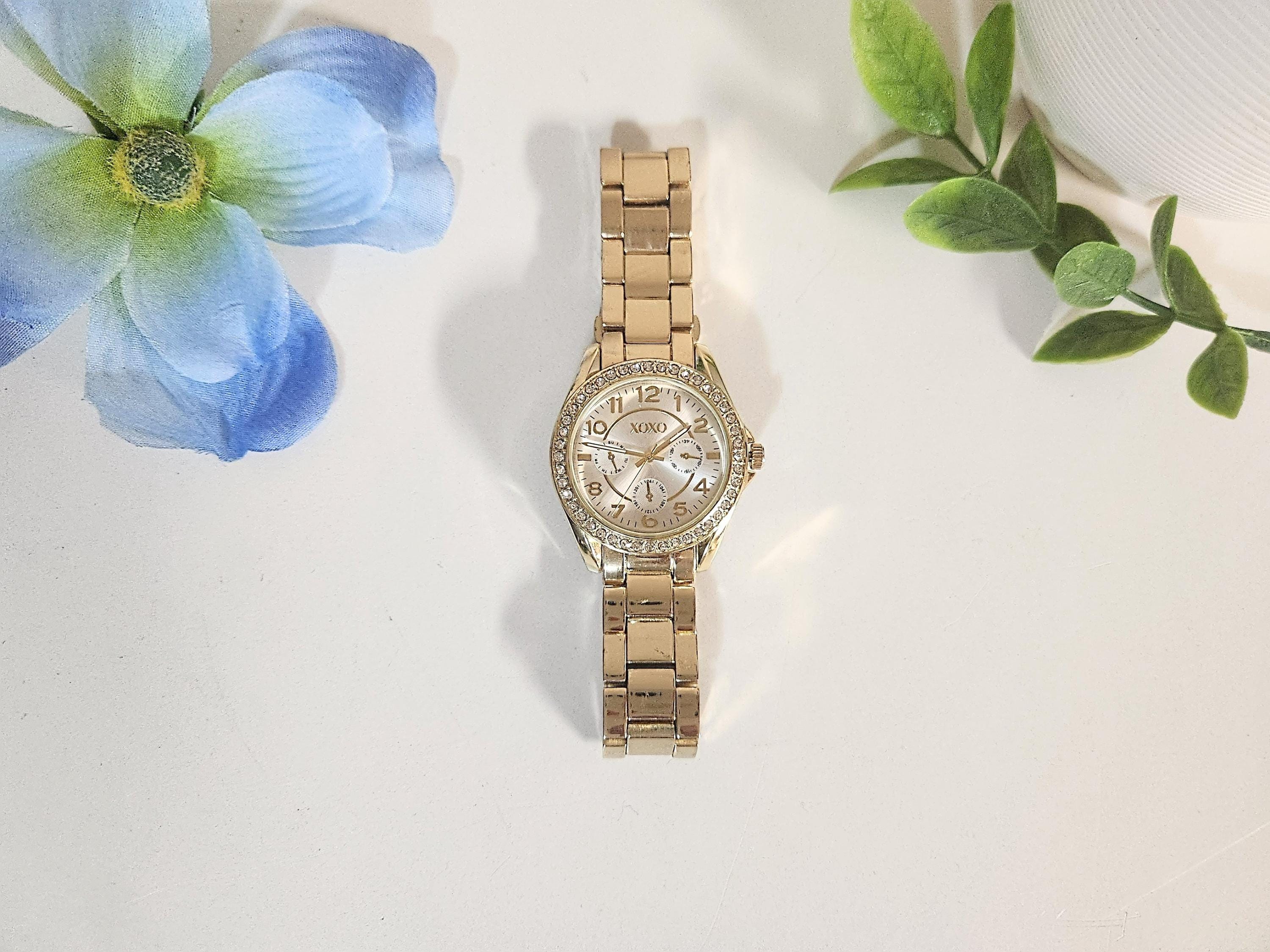 XOXO Rhinestone Gold-Tone Watch XOXO Women main image 4