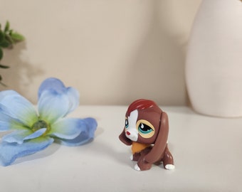 Littlest Pet Shop Beagle 849 Brown Red Nose LPS Puppy Aqua Eyes W Bandana Accessory Stocking Stuffer Christmas Gift for Her Dog Lover Etsy