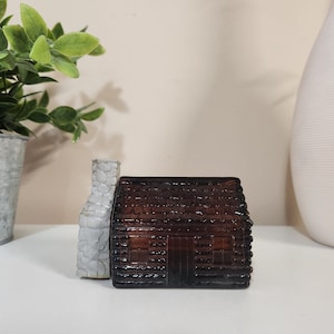 70s Vintage Avon Homestead Decanter Cabin Bottle Wild Country After Shave Cologne Bottle