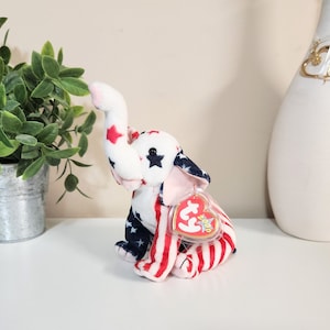 Ty Beanie Babies - Righty 2000 Der Elefant - Mint Vintage Plüschtier. 18cm