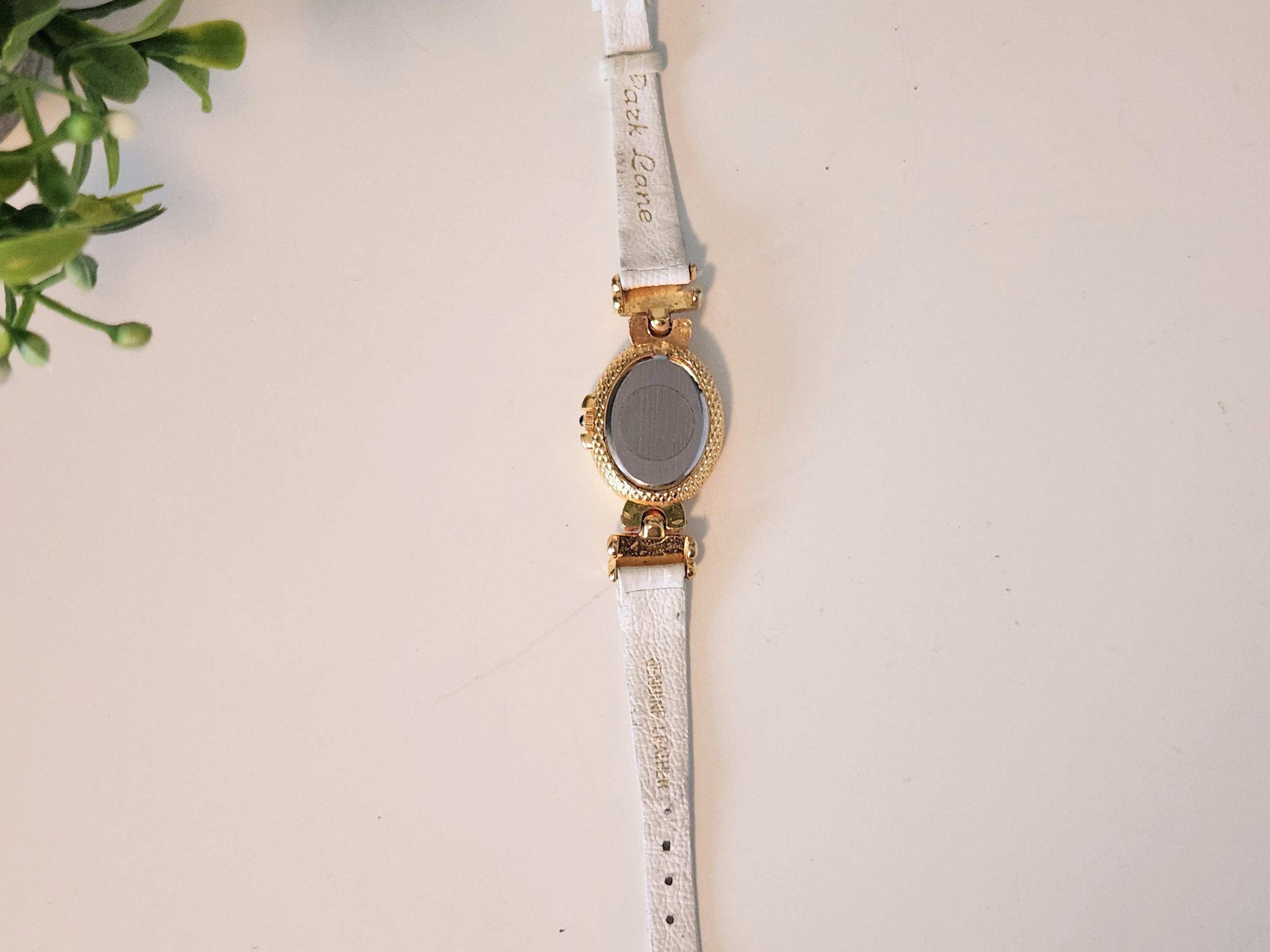 Vintage Park Lane Gold Tone Bracelet Style Watch Crystal Accents Tested J278 Park Lane Watches - Etsy main image 2