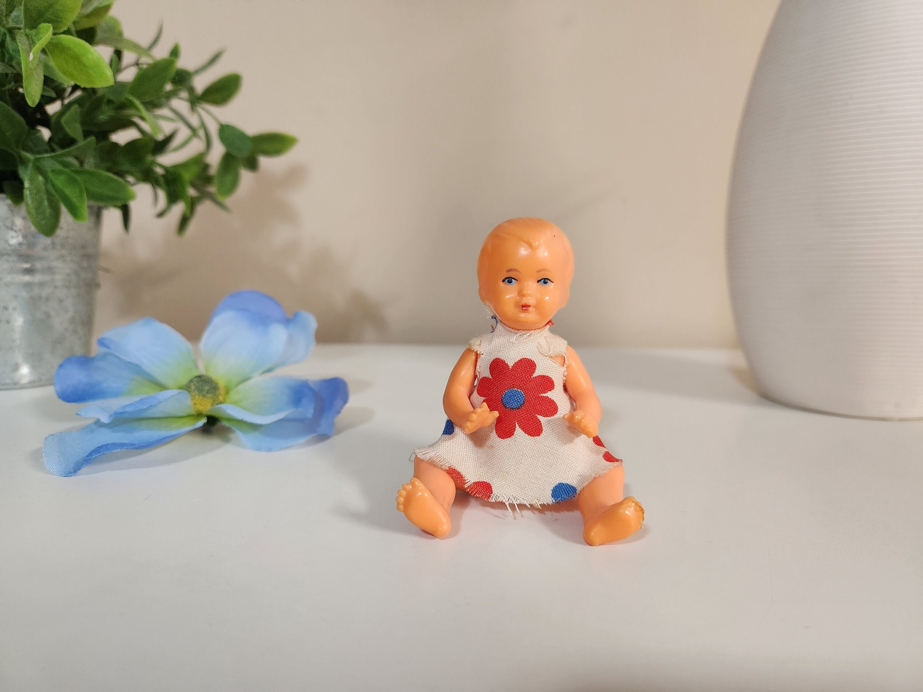 Vintage German Schildkrot Turtle Mark Celluloid Doll