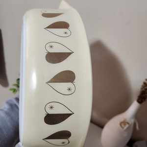 Vintage Pyrex Golden Hearts Casserole Baking Dish With Lid 045 2 1/2 Qt ...