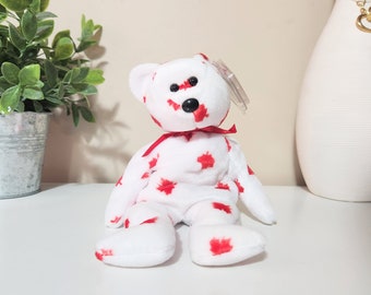 Ty Beanie Baby “Chinook” the Canadian Bear (8.5 inch) Canada Maple Leaf