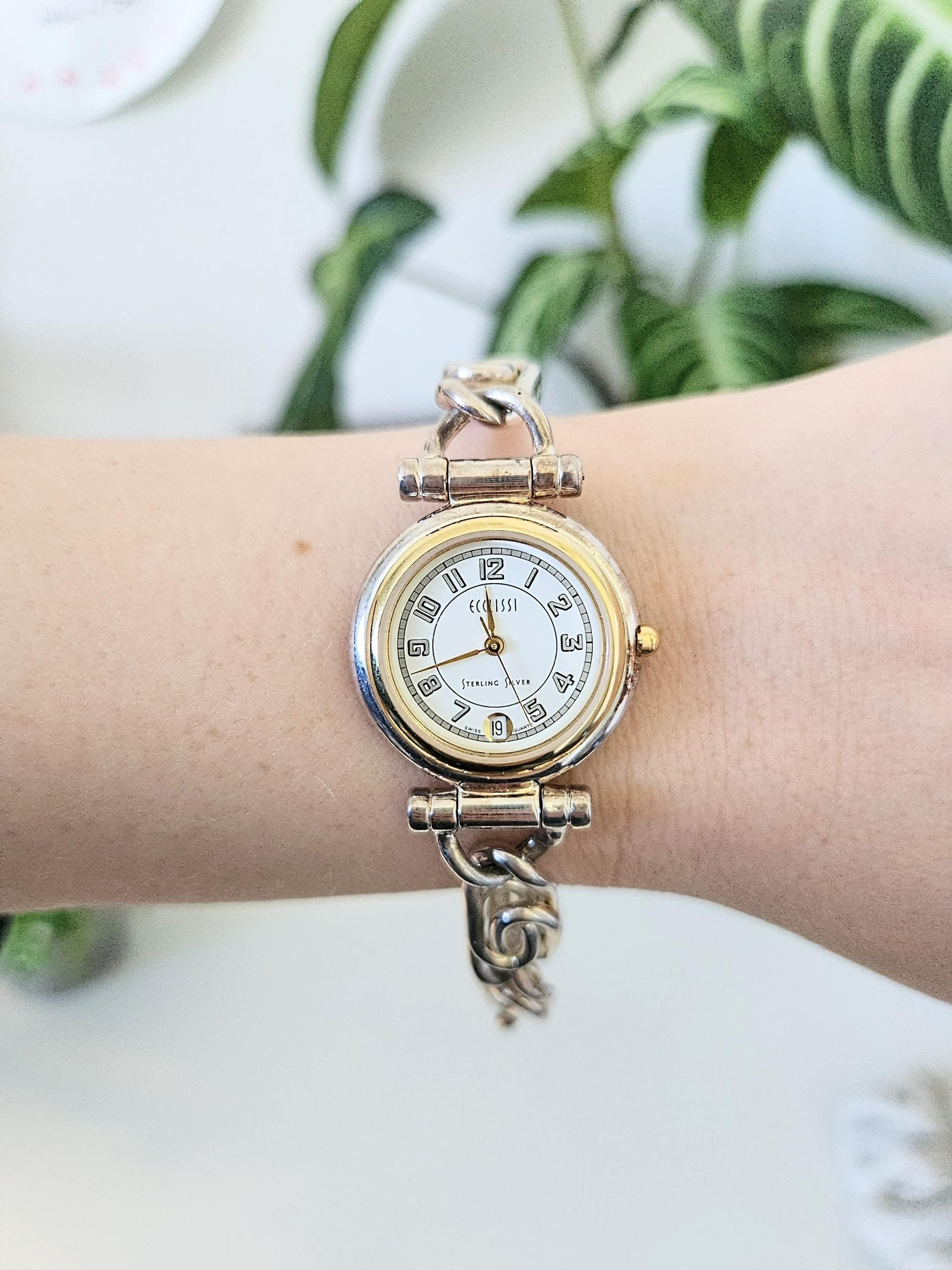 Silver strap watch women's hotsell