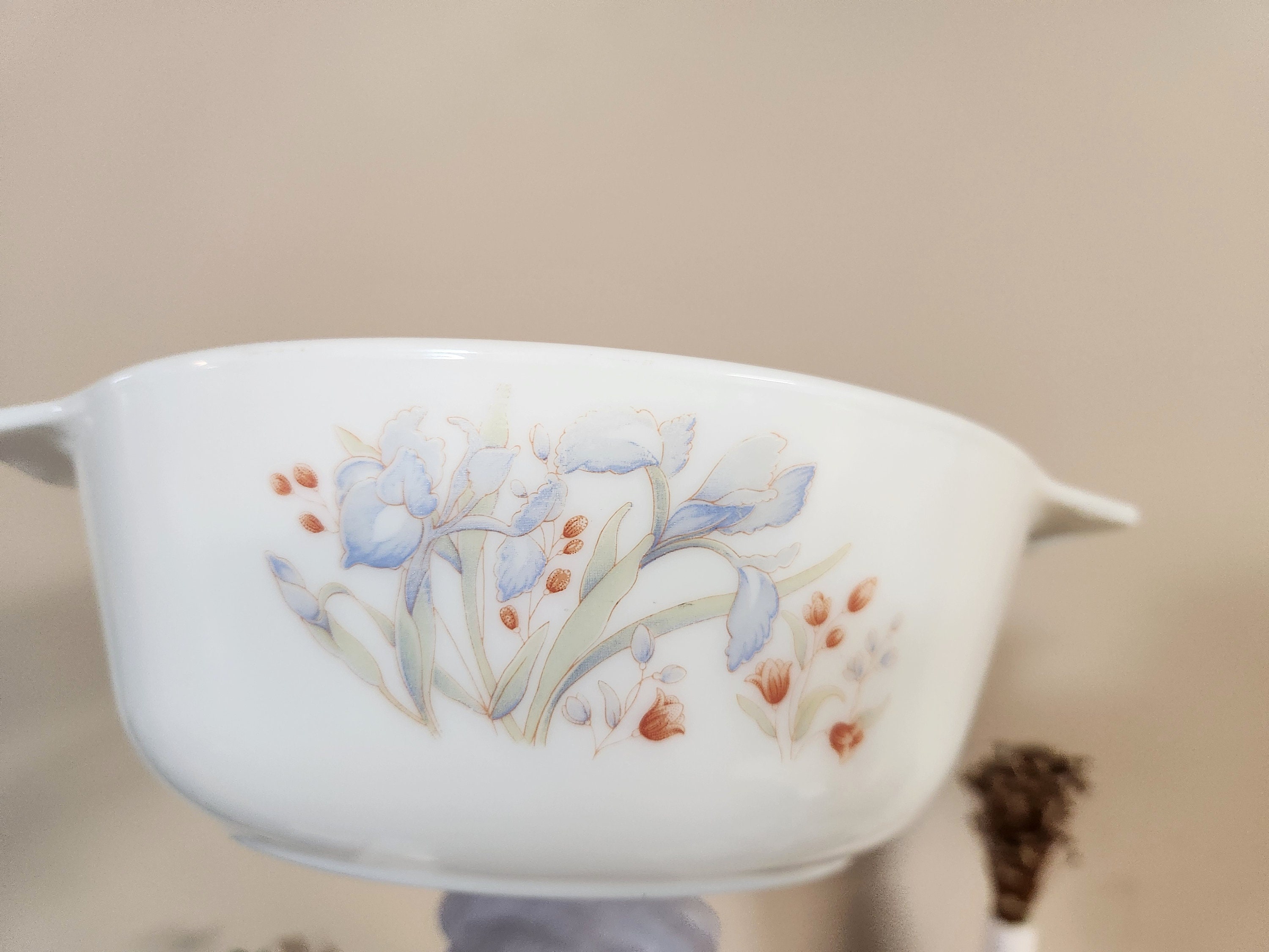 Blue iris pyrex 2025