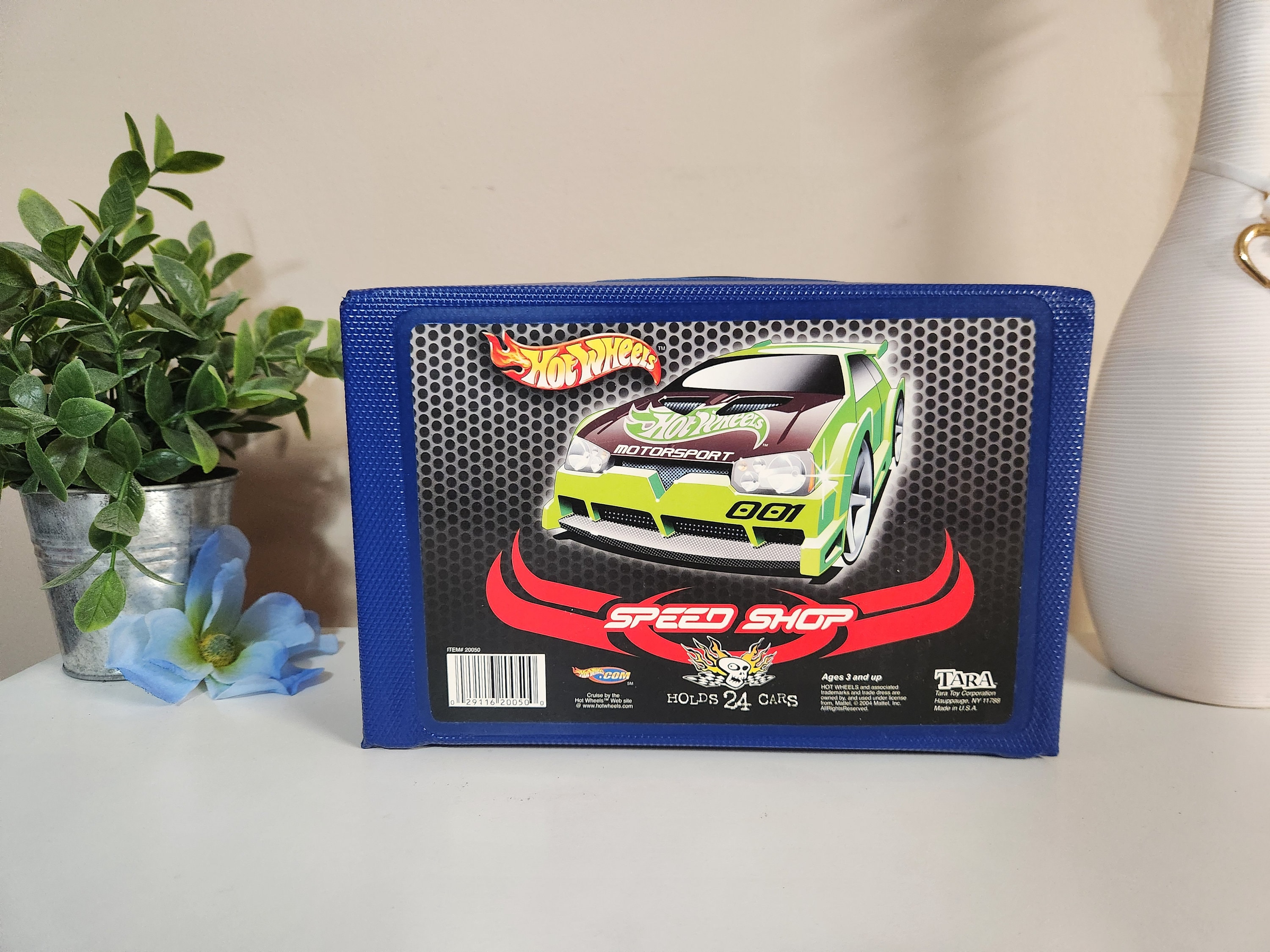 1997 Hot Wheels 48 Car Carry Case Blue - Includes 41 Cars